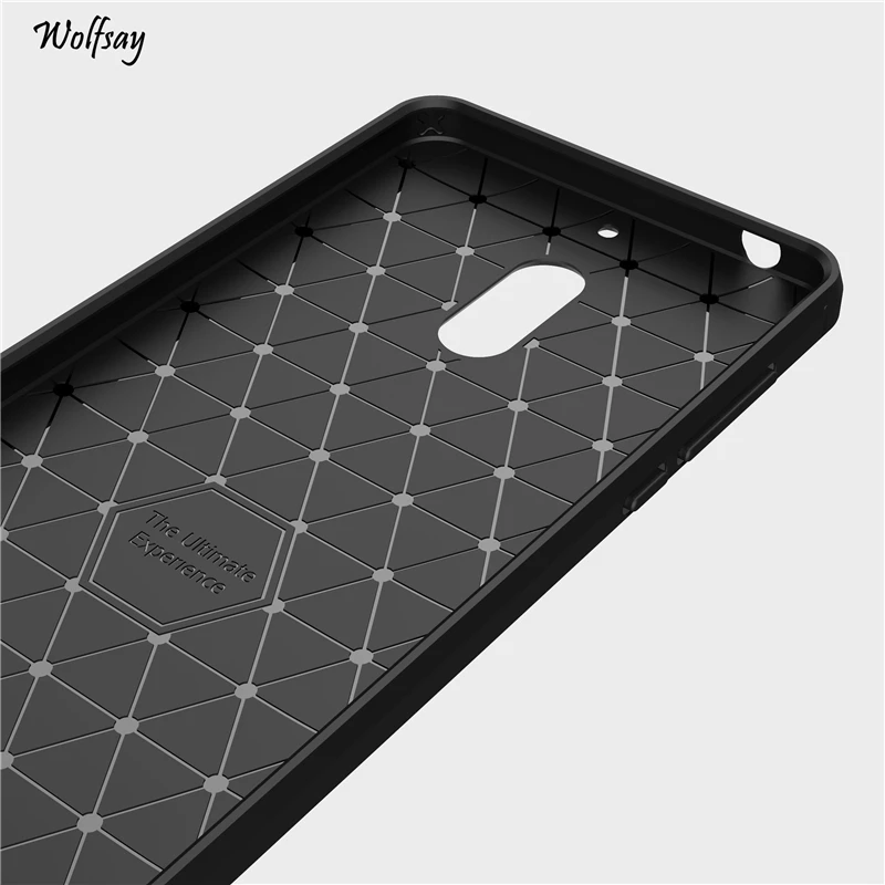 For Case Nokia 6 2017 TA-1000 Cover Soft TPU Brush Rugged Wolfsay sFor Fundas Phone Coque 5.5&quot |