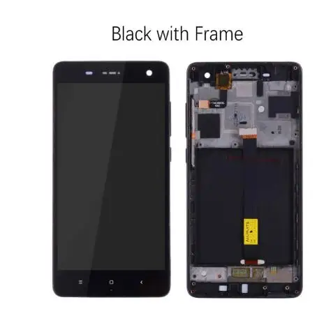 Black with frame 5," ЖК-дисплей для мобильного телефона для Xiaomi Mi 4, сенсорный ЖК-экран с рамкой для Xiaomi Mi 4, ЖК-дисплей для Xiaomi Mi 4, Замена ЖК-дисплея - Цвет: Black with frame