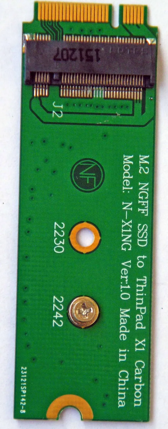 M.2 NGFF SSD для ThinkPad X1 карбоновый ультрабук 6 + 20 pin адаптер|ngff m.2|m ssdssd adapter |