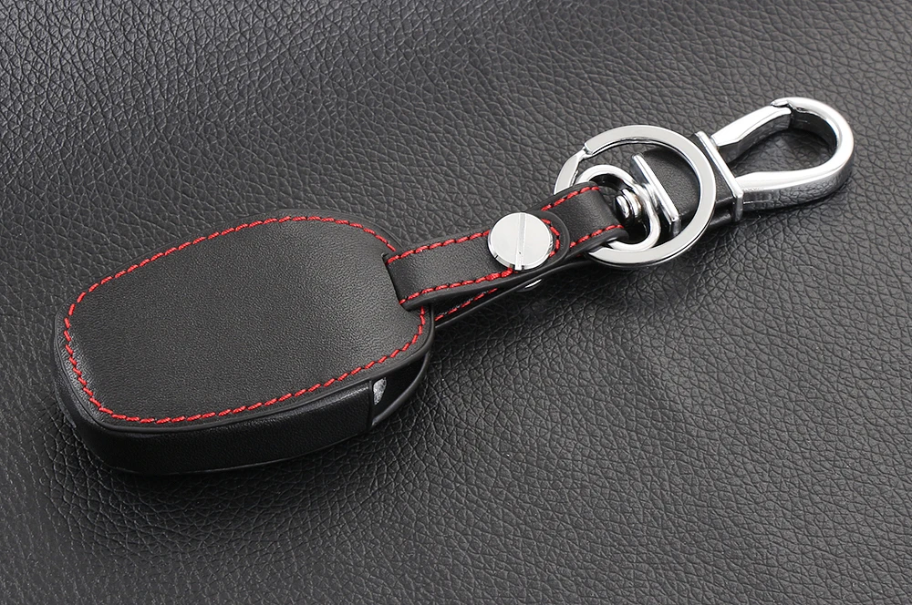 VCiiC кожаный чехол для Nissan Almera для Renault Clio Dacia Logan Megane Espace Kangoo Duster Twingo 2BTN автомобильный чехол для дистанционного ключа