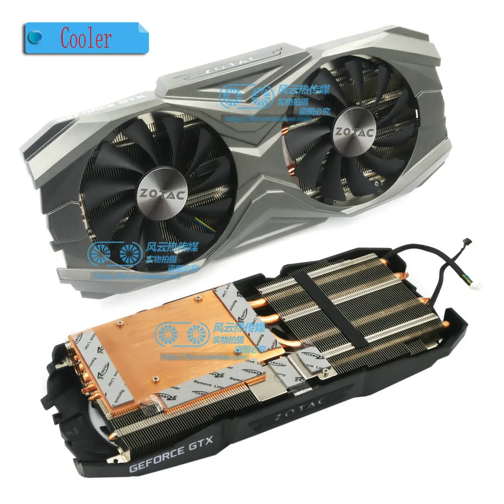 Новый оригинальный охладитель графической карты ZOTAC GTX1080Ti AMP EDITION 11 ГБ GAA8S2U DC12V