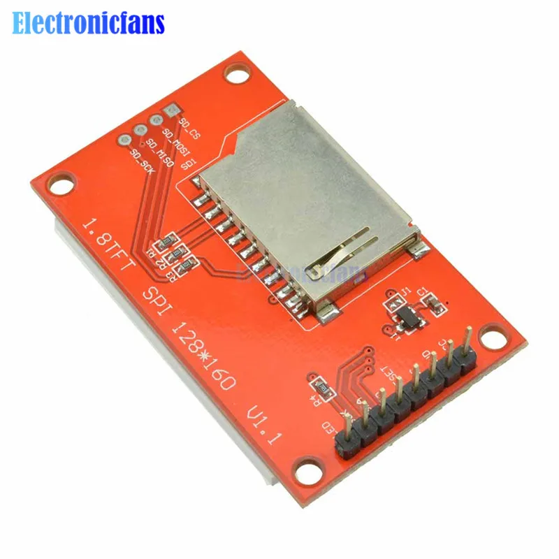 128*160 серийный SPI TFT цветной ЖК-модуль экран последовательный интерфейс SPI Shield Micro SD 1,8 дюймов 1," 128x160 ЖК-дисплей полноцветный