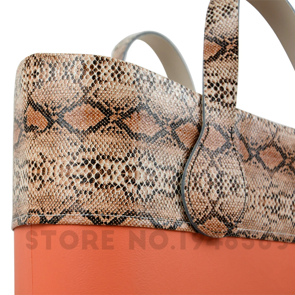 Tanqu украшение с кожаной отделкой для Obag O Bag Классическая Мини искусственная однотонная змеиная кожа PU серпантин планки для весеннего сезона