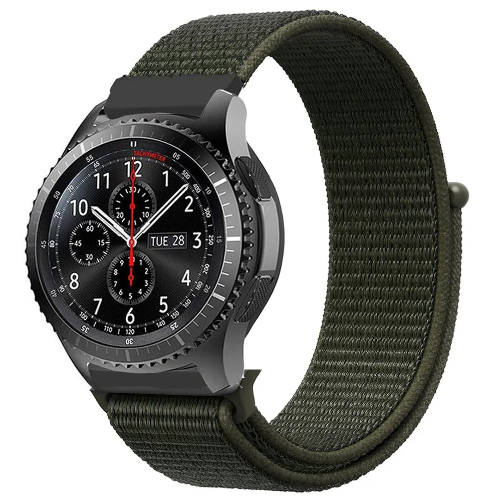 20/22 мм нейлоновый ремешок с петлей для часов samsung Galaxy Watch 42/46 мм ремешок gear S2 Classic S3 Frontier Amazfit ремешок для часов
