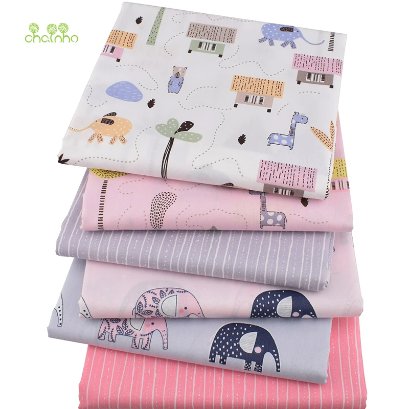 Chainho,Cartoon Series,Printed Twill Cotton Fabric,DIY Quilting Sewing For Baby&Children's Sheet,Pillow,Toys Material,Half Meter
