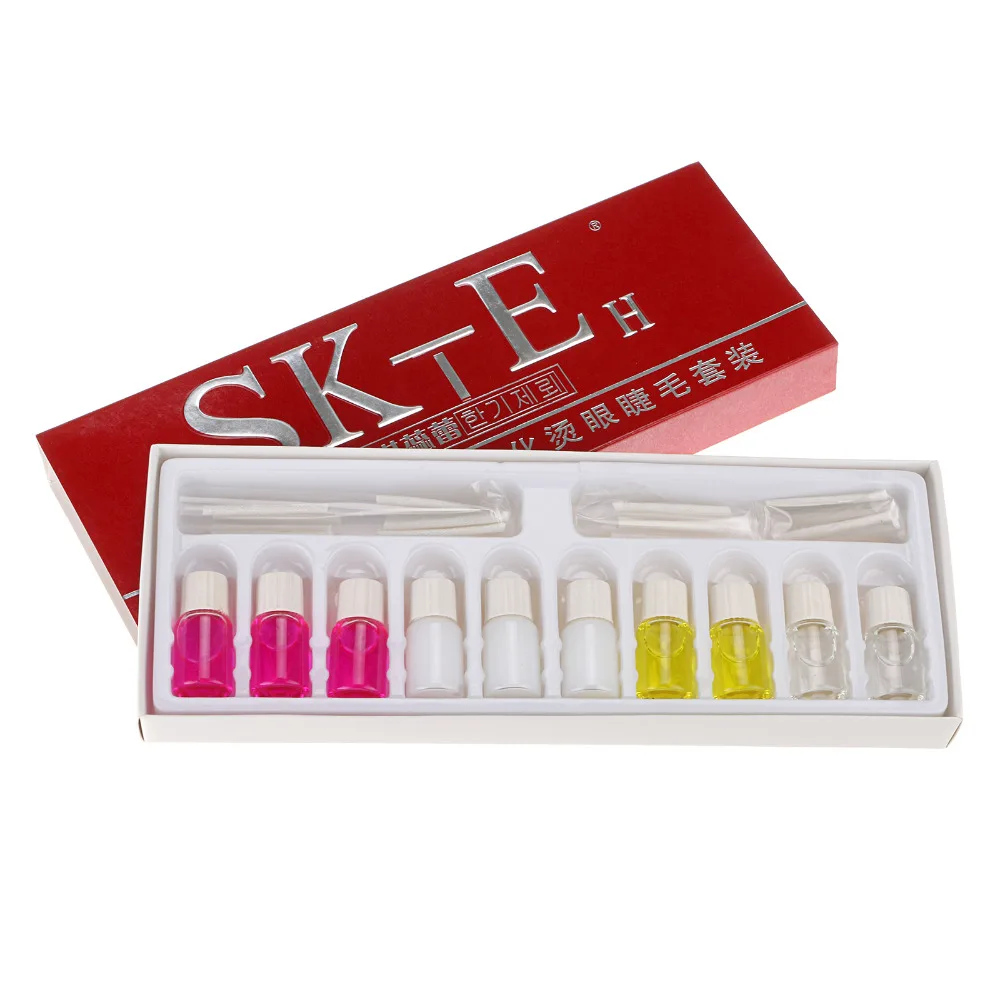 

Eyelash Lash Curling Perming Curler Longer Perm & Rods Glue Kit Full Set SK-E