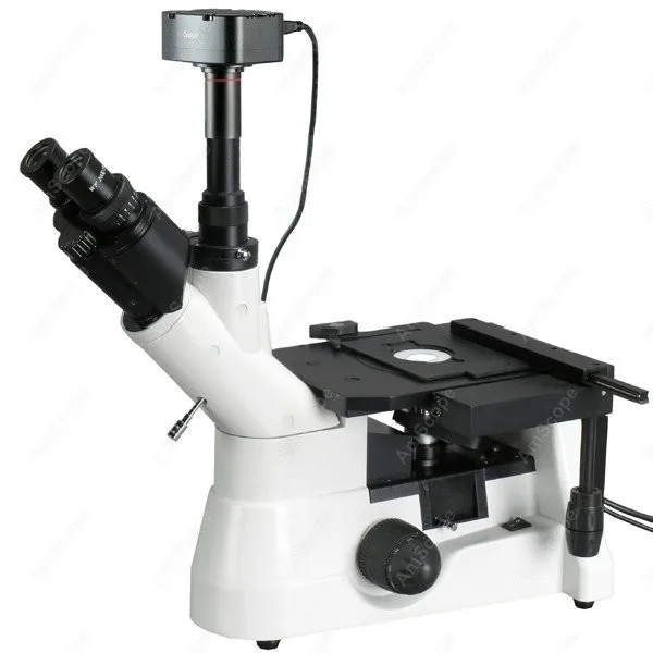 Перевернутый металлургический микроскоп AmScope поставляет 40X 1000X супер Widefield