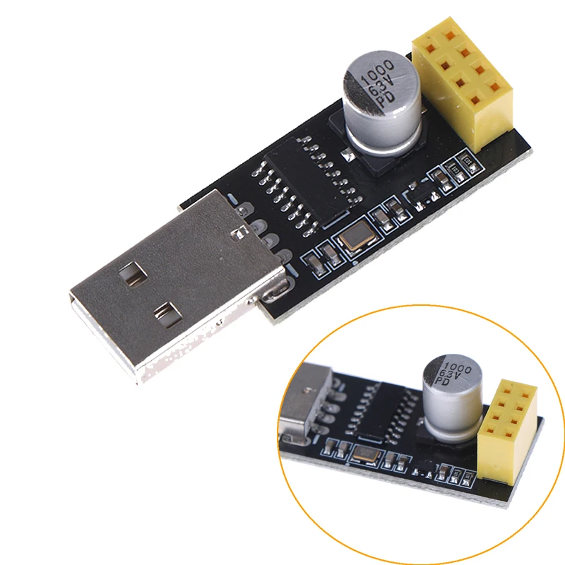 Программатор ESP01 адаптер UART GPIO0 ESP-01 Adaptaterr ESP8266 CH340G USB в последовательный