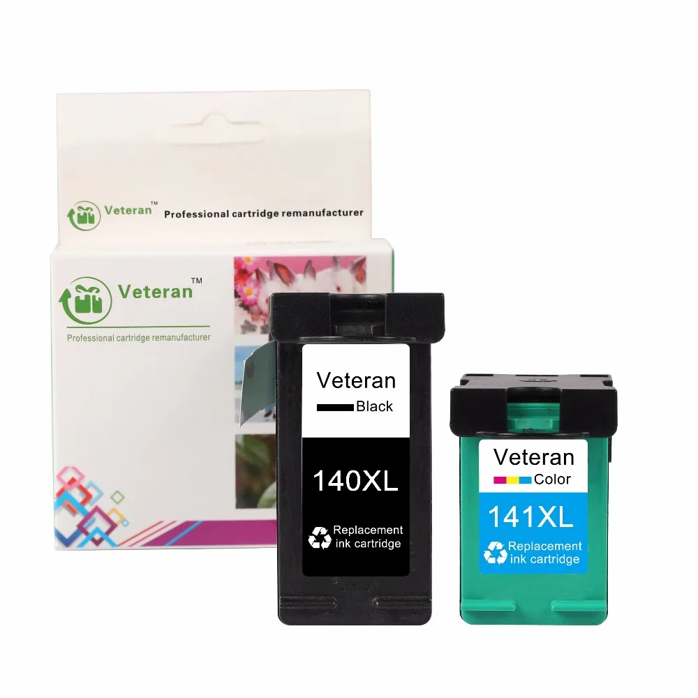 

Ветеран 140XL 141XL пополнен чернильный картридж для hp 140 141 для hp140 Photosmart C4283 C4583 C4483 C5283 с чернилами hp Deskjet D4263