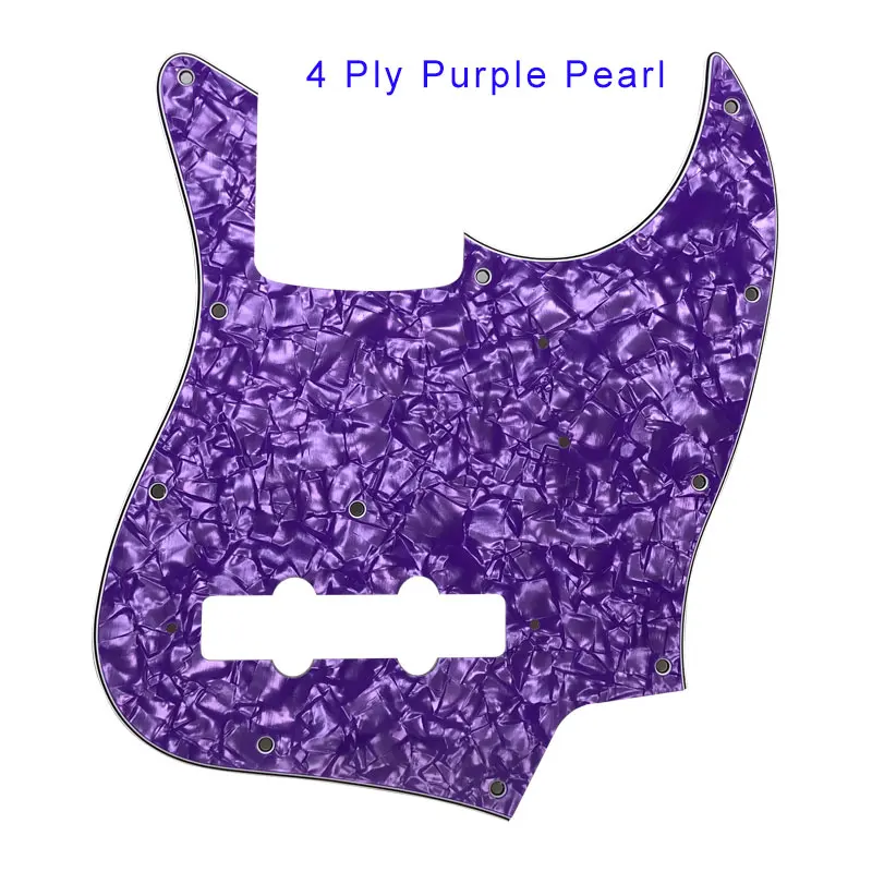 4Ply Purple Pearl Pleroo заказное качество накладки-для 11 отверстий 4 струны MIJ Janpan джаз бас гитара накладки царапины пластины - Цвет: 4Ply Purple Pearl