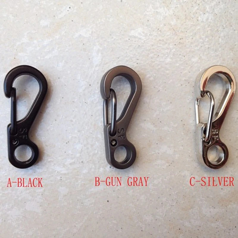 10 Pcs Camping Equipment Survival EDC Paracord Carabiner Snap SF Spring Clip Hiking Hook Backpack Tactical Buckle Camp Kit