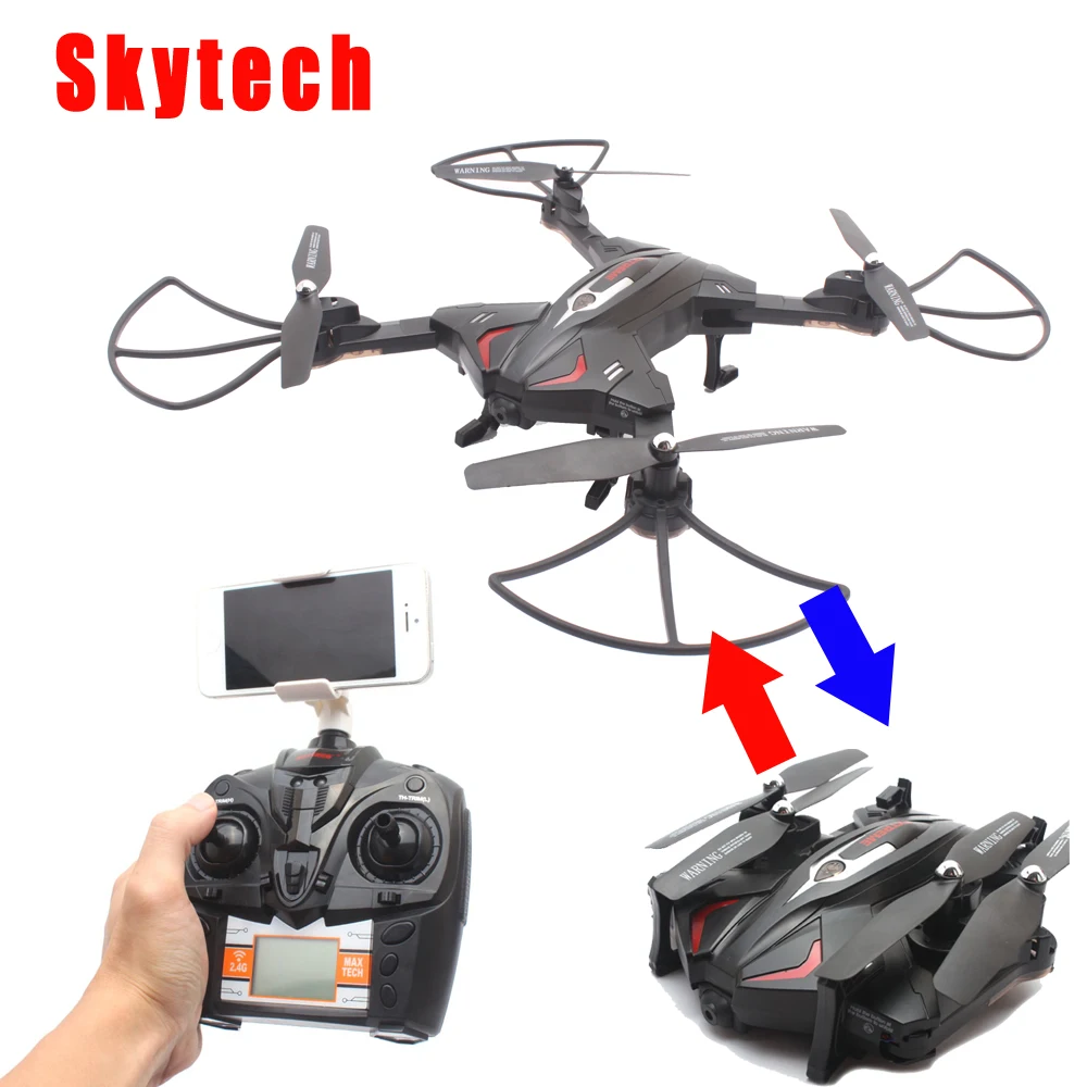 Skytech TK110HW Wifi FPV 720P HD камера складной Радиоуправляемый квадрокоптер Дрон с функцией