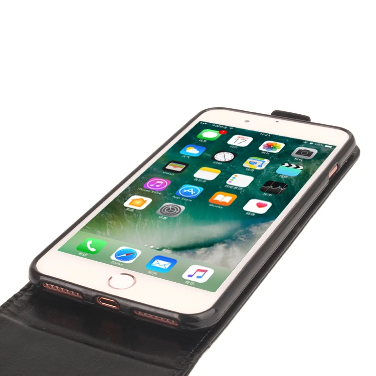 Для iPhone 7 Чехол Флип PU + пластиковый держатель внутренний бумажник Магнитный