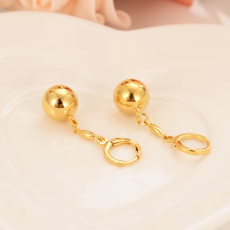 

Bangrui Beads Earrings for Women/Girls Gold Color Ball Earing Jewelry Gifts African,Indonesia,Nigeria,Congo,Arab Earring gift