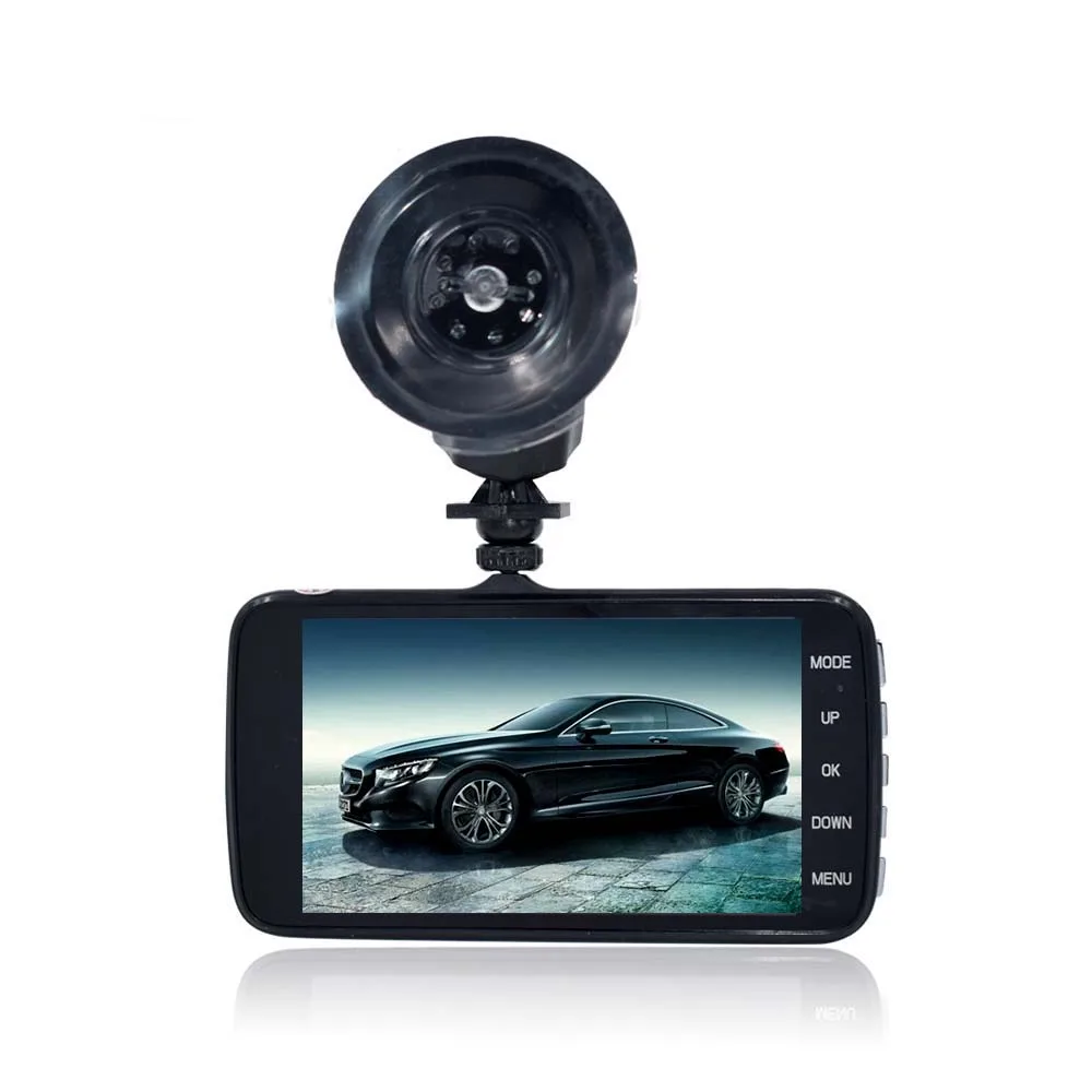 QUIDUX 4 дюймов видеорегистратор ADAS 1080P двойной объектив 170 градусов зеркало заднего