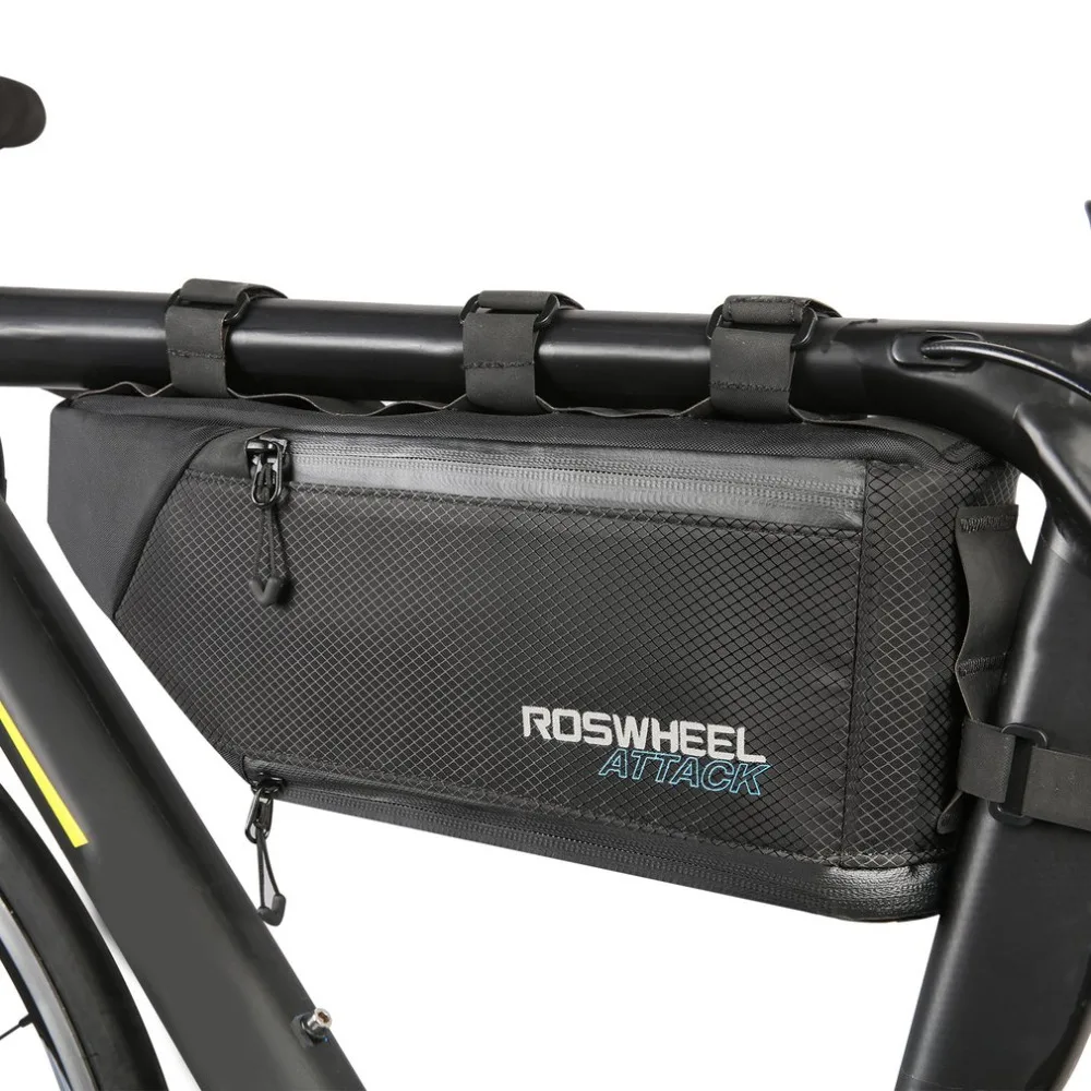 Велосипедная сумка ROSWHEEL ATTACK Series с верхней передней рамой треугольная 4L 100%