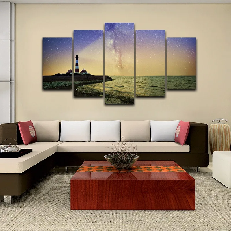 Маяк в рамке настенные картины Спрей картина маслом украшения HD с домашний декор