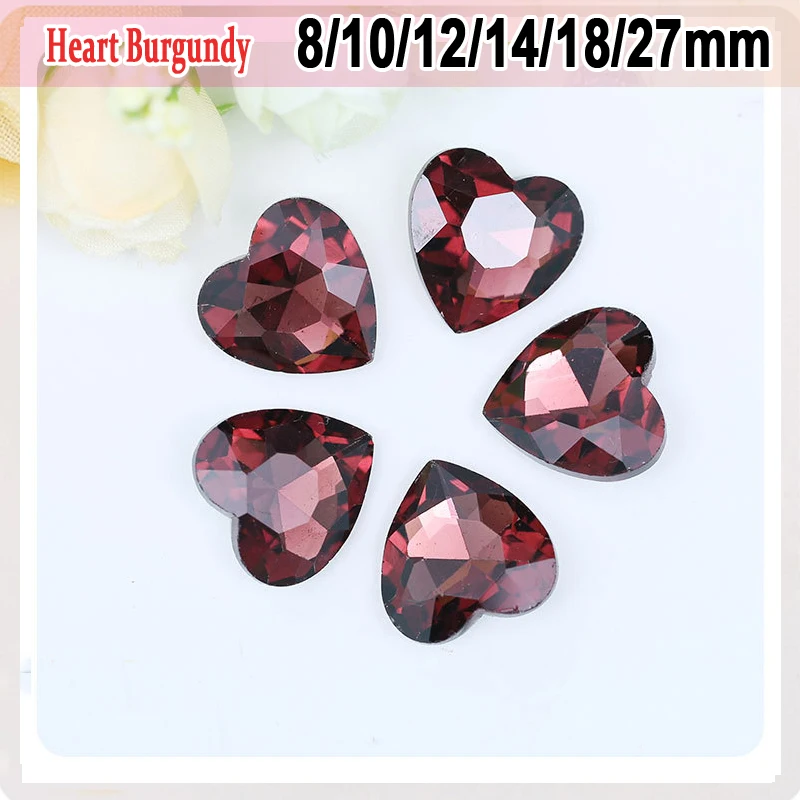 Бордовый чехол для телефона украшения в форме сердца стразы кристаллы блестящий