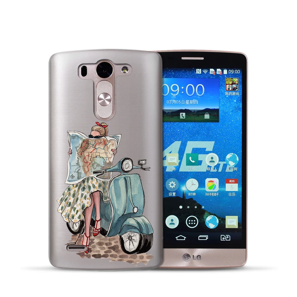 Красивый модный чехол для девочек LG Q6 G6 X Power 2 K8 K10 2017 XScreen G4 G5 Q8 K7 окрашенный