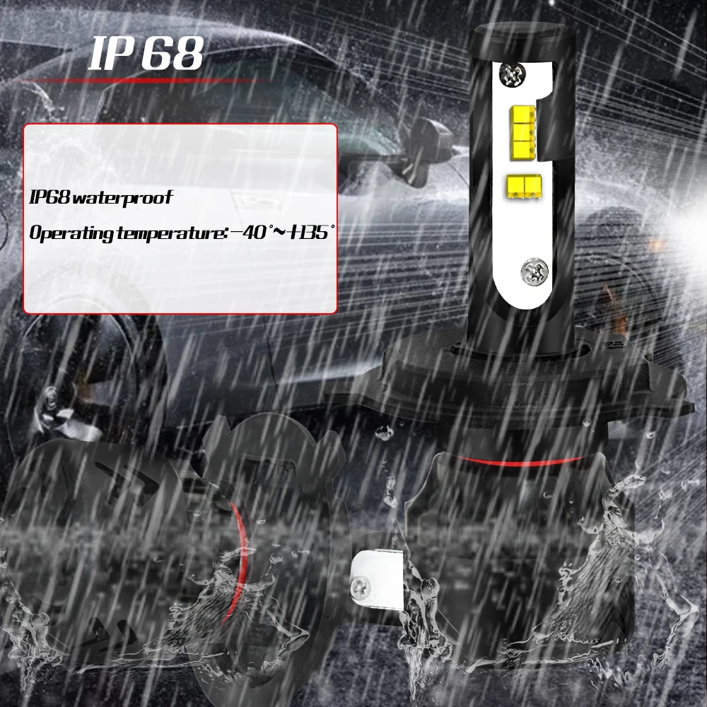 H4 9006 9005 H11 H7 H1 светодиодный автомобильный головной светильник лампа 72 Вт 12000LM 6000K