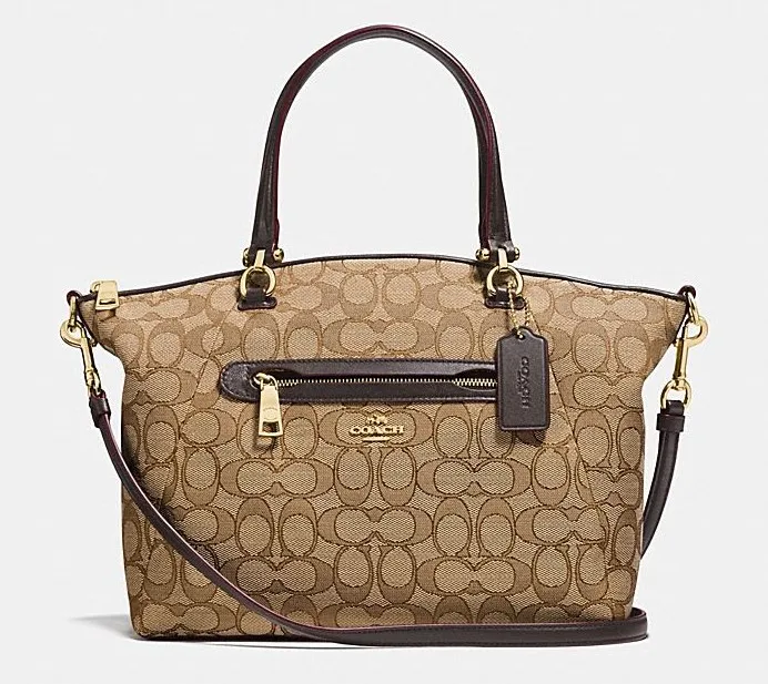 Khaki Coach Prairier ранец из фирменной парусины роскошные сумки для женщин сумки дизайнер от Coach - Цвет: Khaki