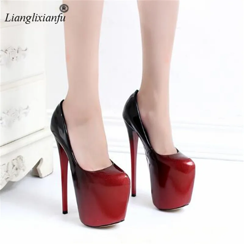 Пикантная женская обувь на шпильке с градиентом Большие размеры 34-49 50 модные