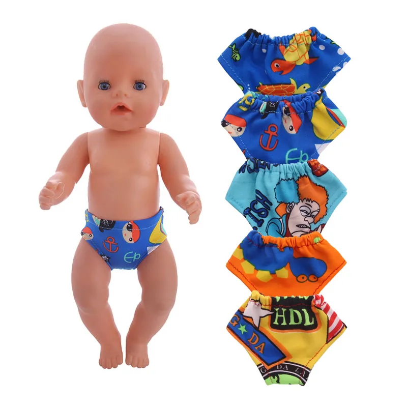 Модное нижнее белье LUCKDOLL с принтом подходит для 18 дюймовых американских кукол 43