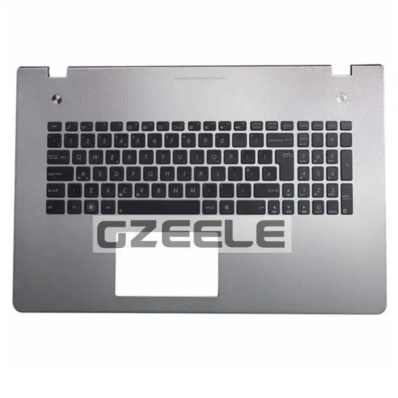 GZEELE для ASUS N76 N76V N76VB N76VJ N76VM N76VZ UI раскладка клавиатуры с серебряным подставкой