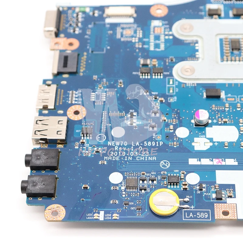 NOKOTION для acer aspire 5741 5741G материнская плата для ноутбука HM55 DDR3 HD5470 Бесплатный процессор MB. N9X02.001 MBN9X02001 NEW70 LA-5891P