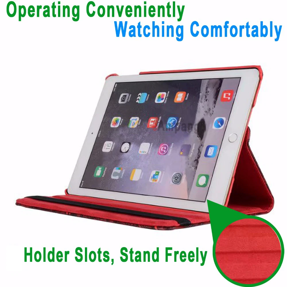 Чехол для iPad 9 7 2018 2017 10 2 2019 7th 5th 6th поколения Air 1 Air2 Smart Cover 360 Вращающийся Цветок