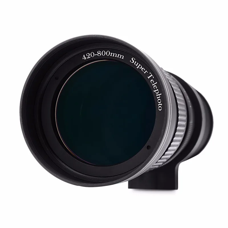 Pixco 420-800 мм F/8,3-16 Супер телефото ручной зум-объектив+ T2 Крепление Кольцо адаптер для Canon Nikon sony Pentax E Mount DSLR камера