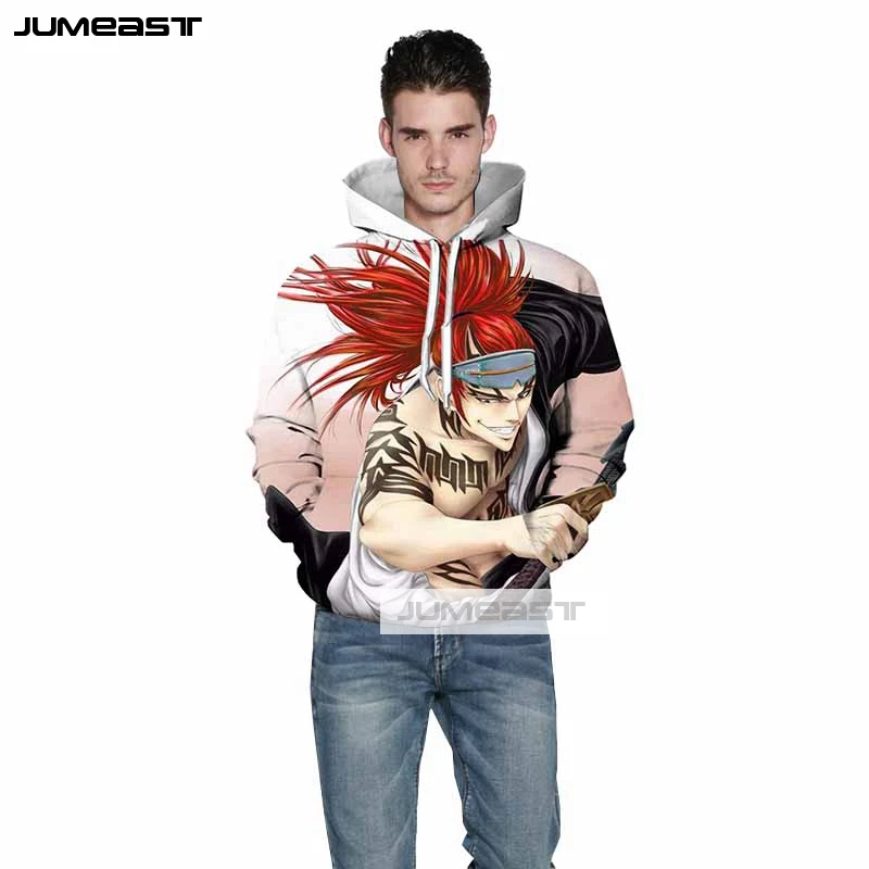 Толстовка с капюшоном Jumeast 3D принтом для мужчин и женщин спортивный свитер