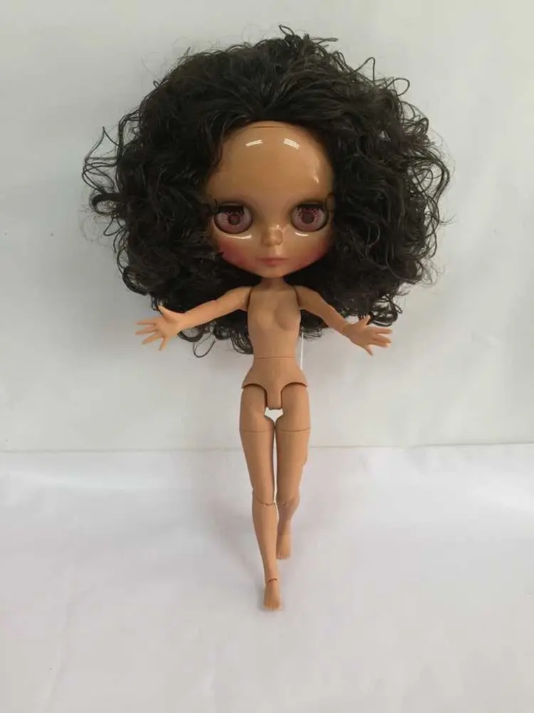 joint body Nude Blyth Doll black skin ksm 0017 Factory doll Fashion Suitable For DIY Change BJD Toy Girls | Игрушки и хобби