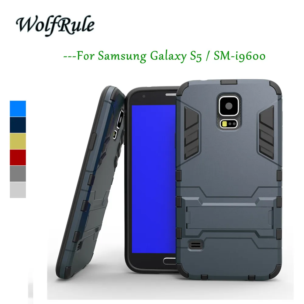 WolfRule противоударный чехол для телефона Samsung Galaxy S5 Чехол пластик + силикон i9600 |