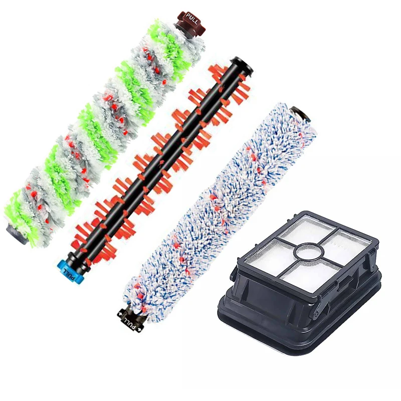 4 шт. фильтр + роликовая щетка для пылесоса часть подходит bissell Crosswave серии 1785