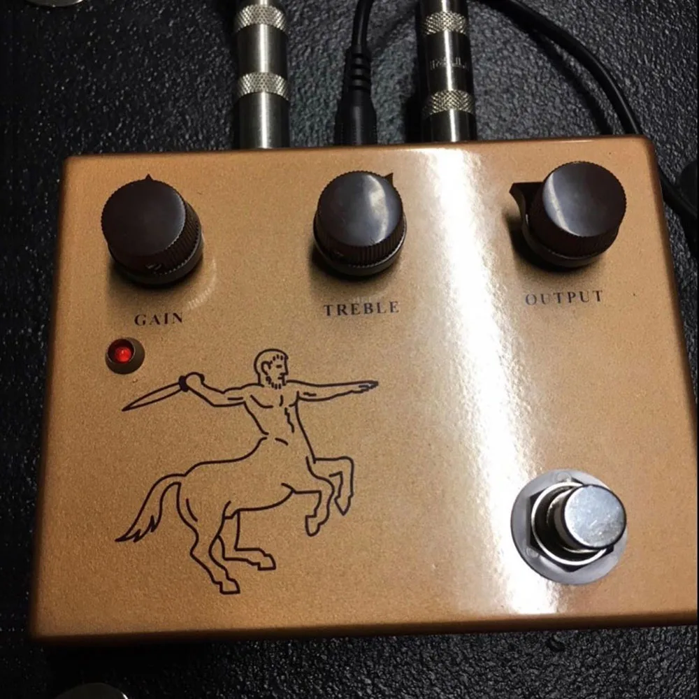 Классический золотой цвет ручной работы Klon Overdrive кентавры Педальный