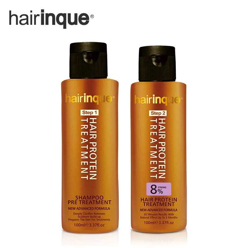 HAIRINQUE Топ продавец натуральный 8% кератин и Шампунь Уход за волосами Набор