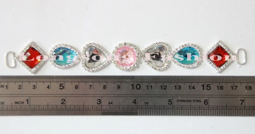 

Free Shipping Wholesale 20 pcs/lot 6.5'' Rhinestone Connector For Swimming Wear Bikini Connector Headband Connector RC050802