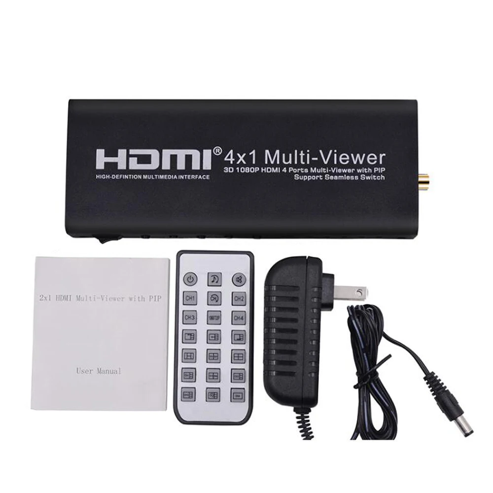 1080P 3D 4x1 HDMI мультипросмотр четырехъядерный экран в реальном времени сплиттер