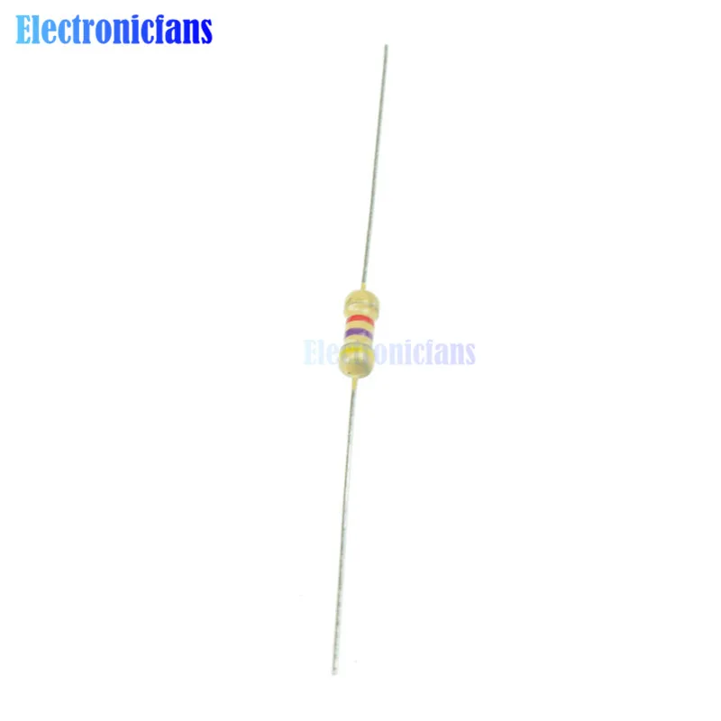 50 шт. 4 7 K 4K7 Ом 0 25 Вт 1/4 5% углеродная пленка сопротивление резисторов|carbon film resistors|film