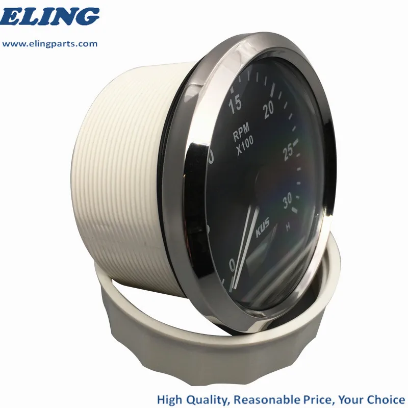 Новый KUS 85 мм VDO аналоговый аутометр Морской Тахометр RPM Датчик 3000 об/мин с