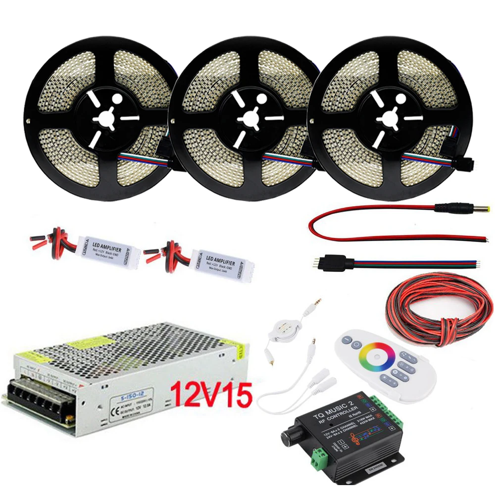 Светодиодная лента RGB 5 20 м 234 светодиода/м 3528/2835 DC12V гибкая светодиодная неоновая +