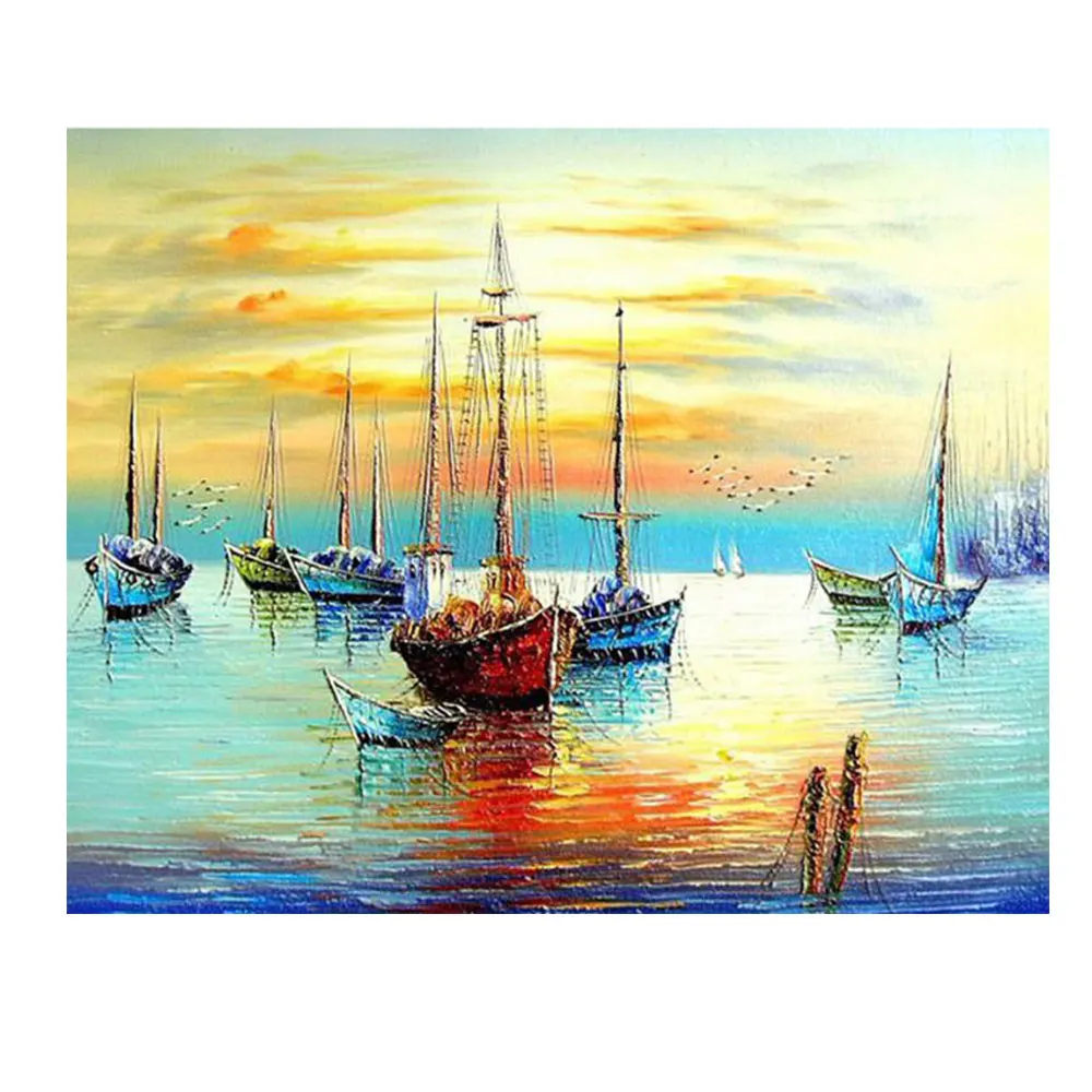 

Diy Digital Painting Home Bedroom Living Room Dining Room Background Decorative Painting 40X50CM Frameless