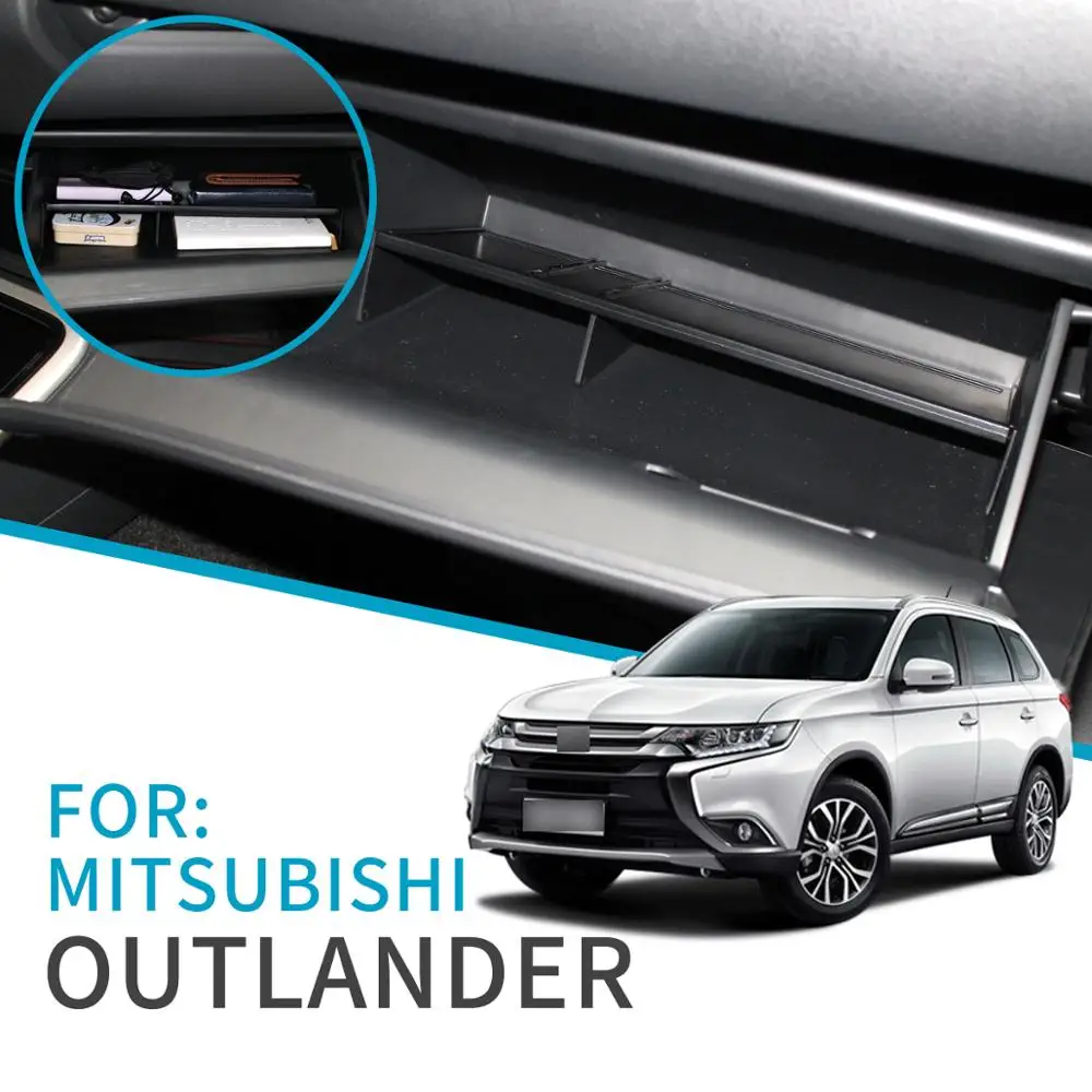 

Smabee Car Glove Box Interval for Mitsubishi Outlander 2013 ~ 2019 Accessories Console Tidying Central Co-pilot Storage Box