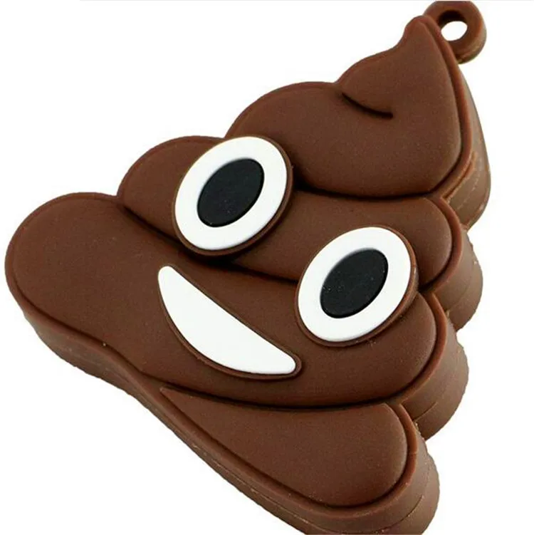 Новое прибытие Emoji черт Poo Форма usb флэш-накопитель Pen drive реальная емкость pendrive 4 г 8