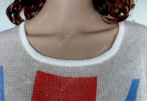 Демисезонный шерстяной трикотаж Свитер с длинными рукавами Для женщин вырез