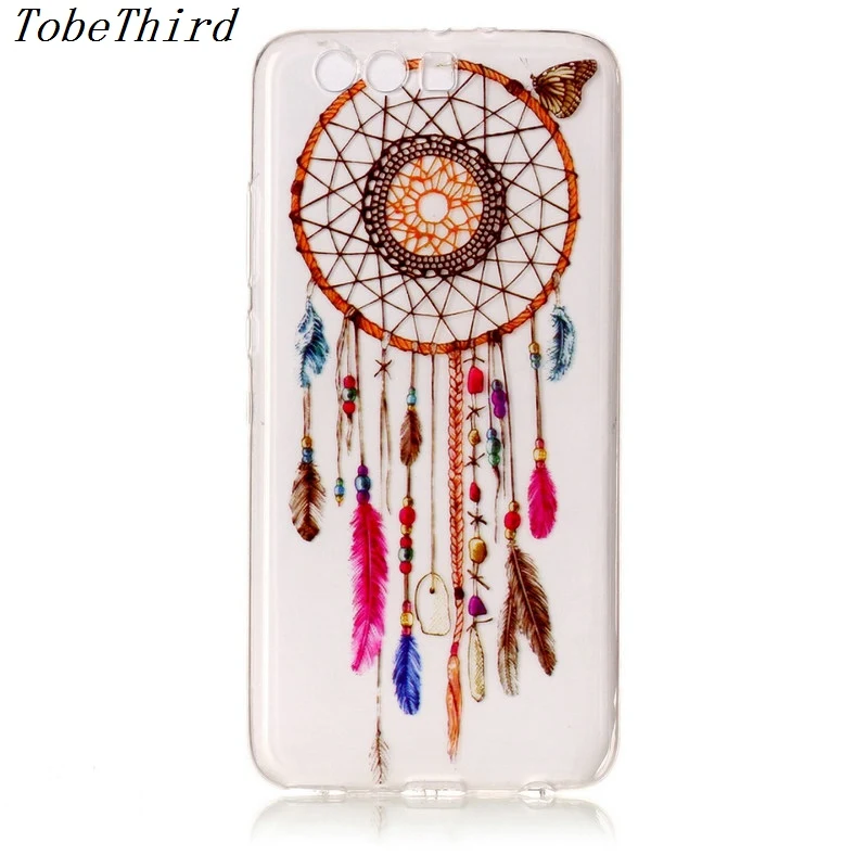 TobeThird For Huawei P10 Plus Case Soft Colorful Pattern Transparent TPU Back Cover Ascend |