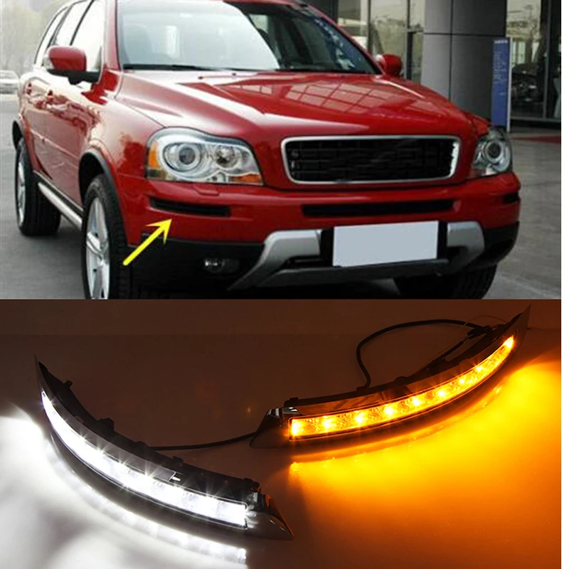 Светодиодный ДХО Kalaite для Volvo XC90 2007 2008 2009 2010 2011 2012 2013 дневные ходовые огни