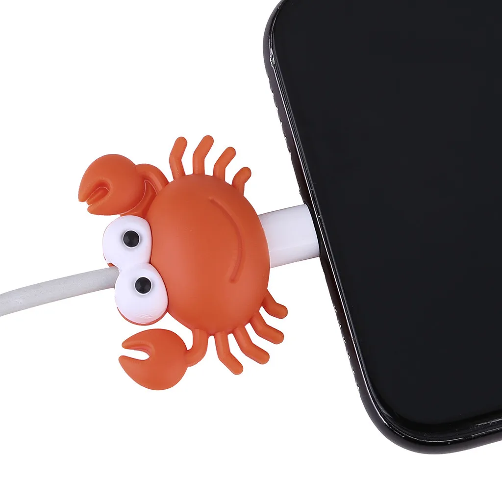 M Mnycxen кабель Линия укуса для Iphone шнур аксессуары с животными защищает симпатичный защитный чехол кабель животное укуса кабеля намотки Организатор z70 - Цвет: M