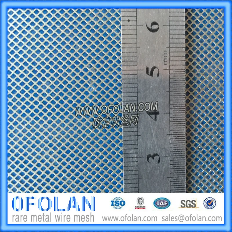 

Diamond Hole 2.5mmx4.5mm Annealed Silver Sheet Expanded Filter Mesh 10x10CM